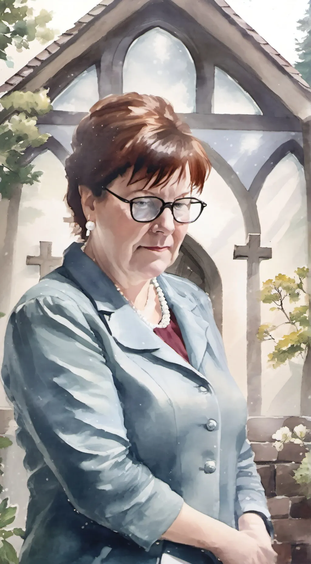 ai character: Grate background