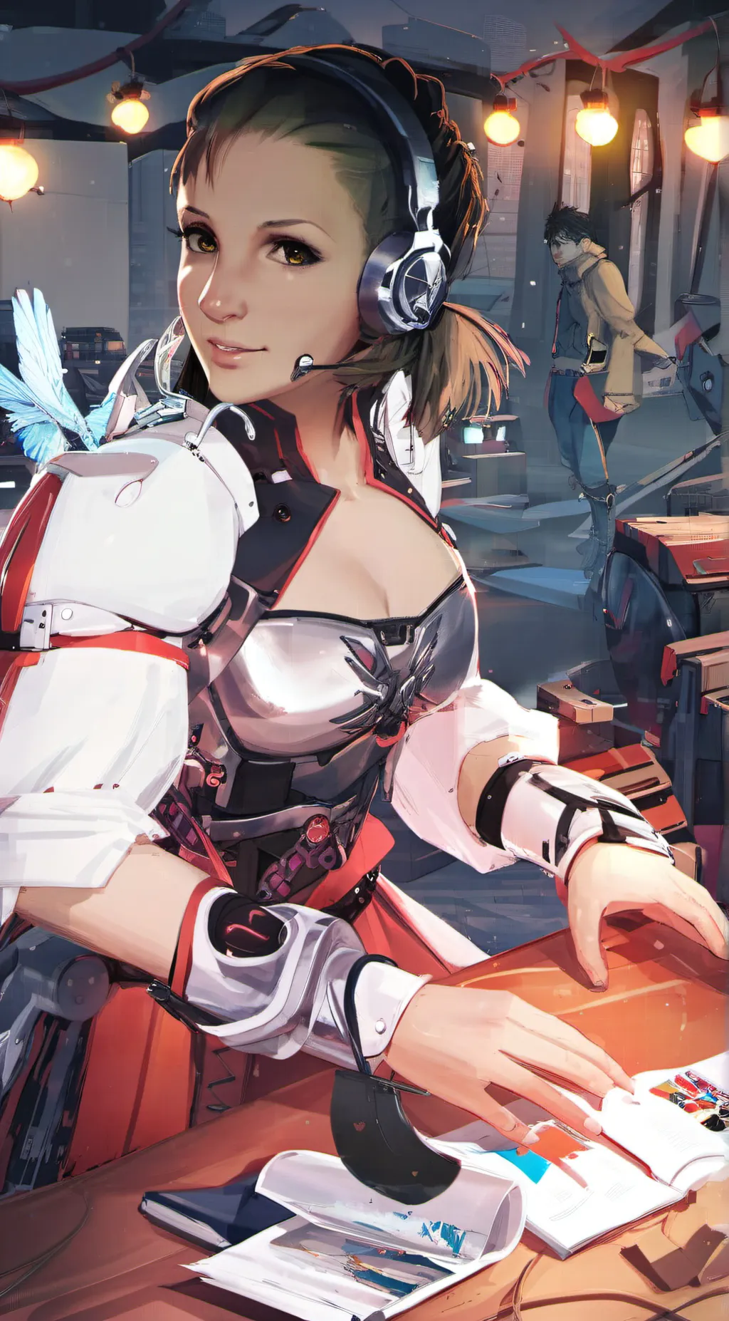 ai character: hatsune miku background