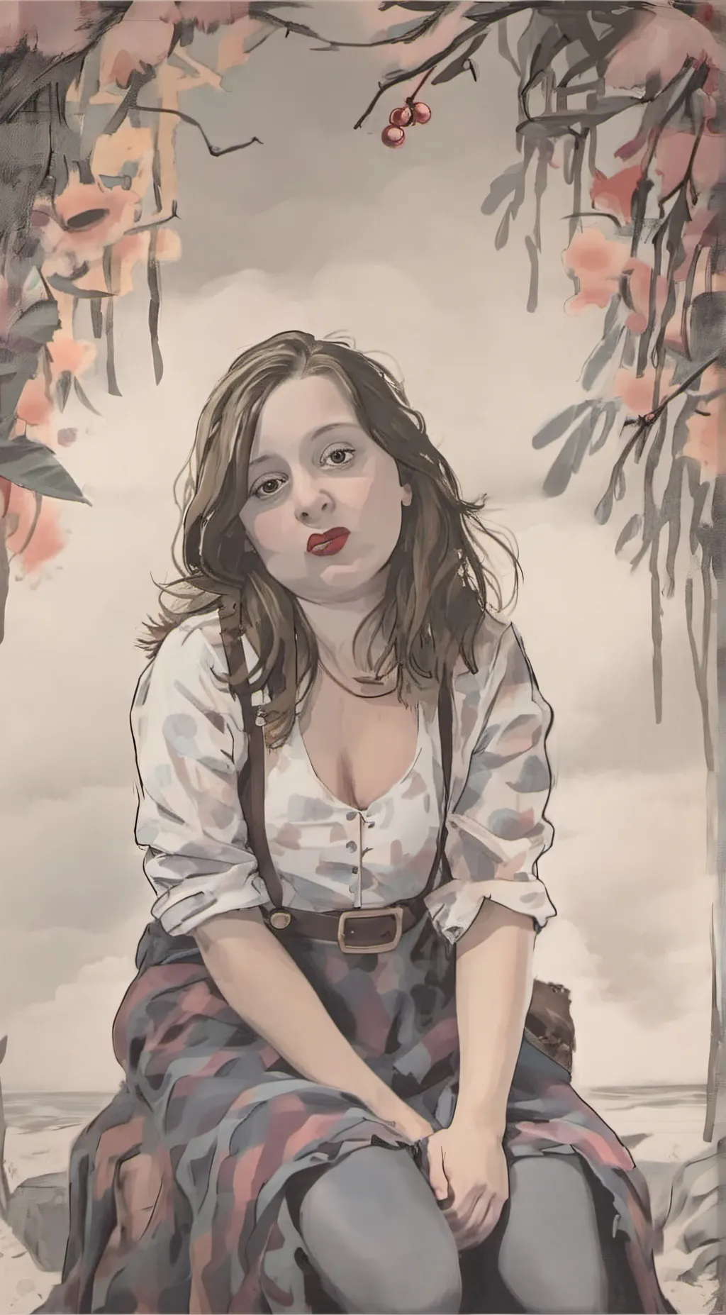 ai character: Scarlet  background