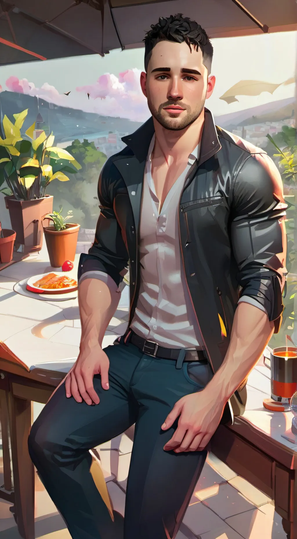 ai character: Joe Santagato background