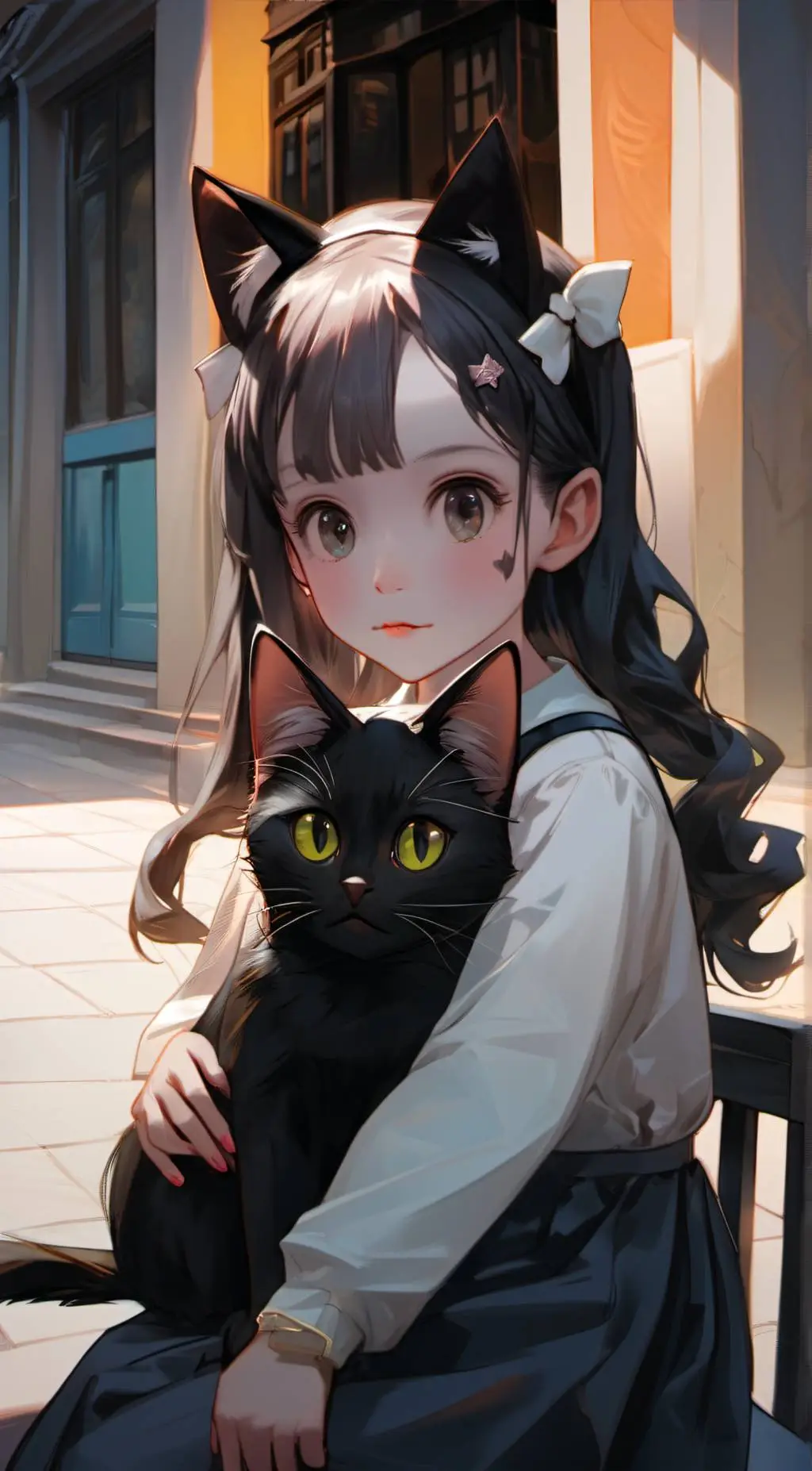 ai character: Mab and Sarah  background