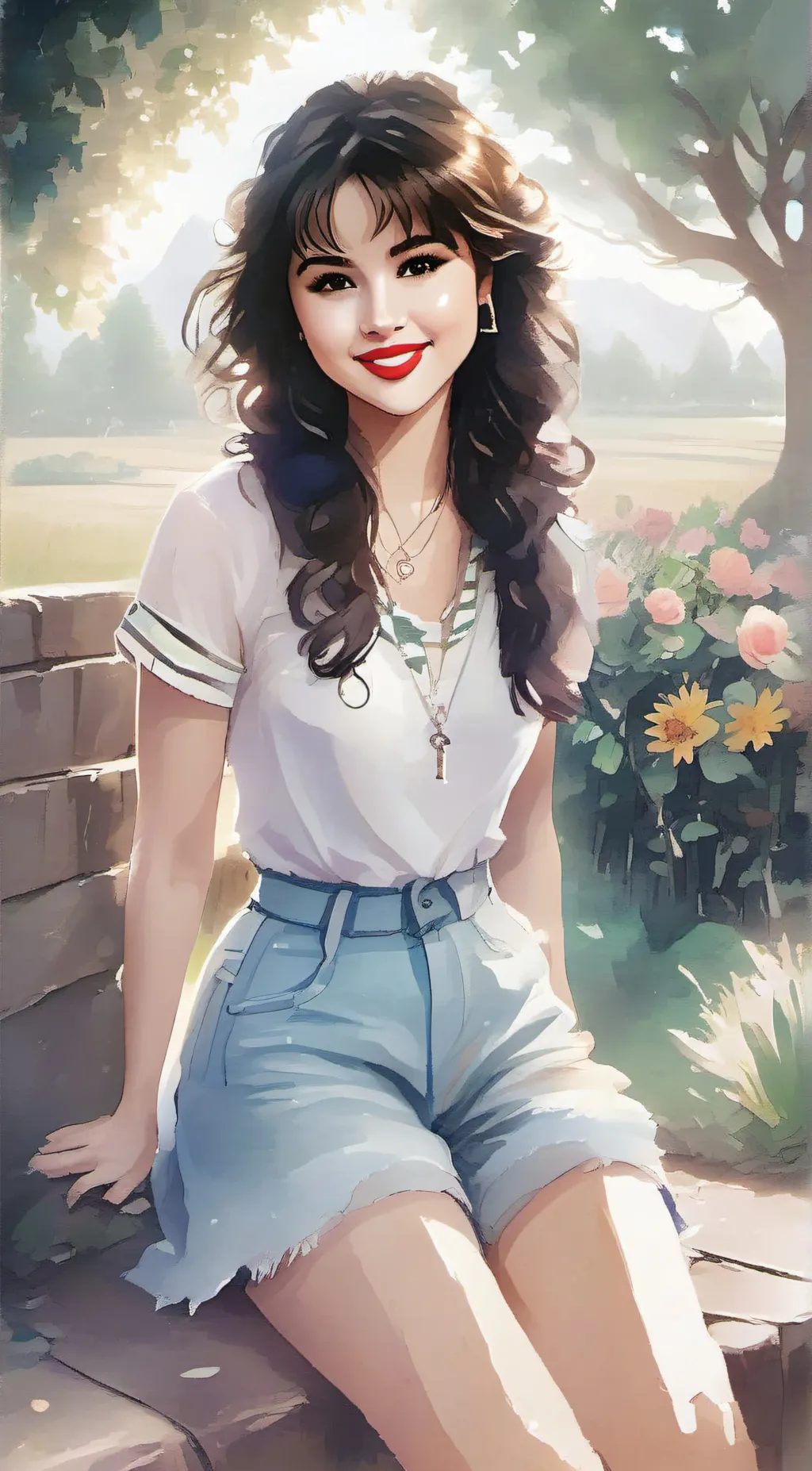 ai character: selena background