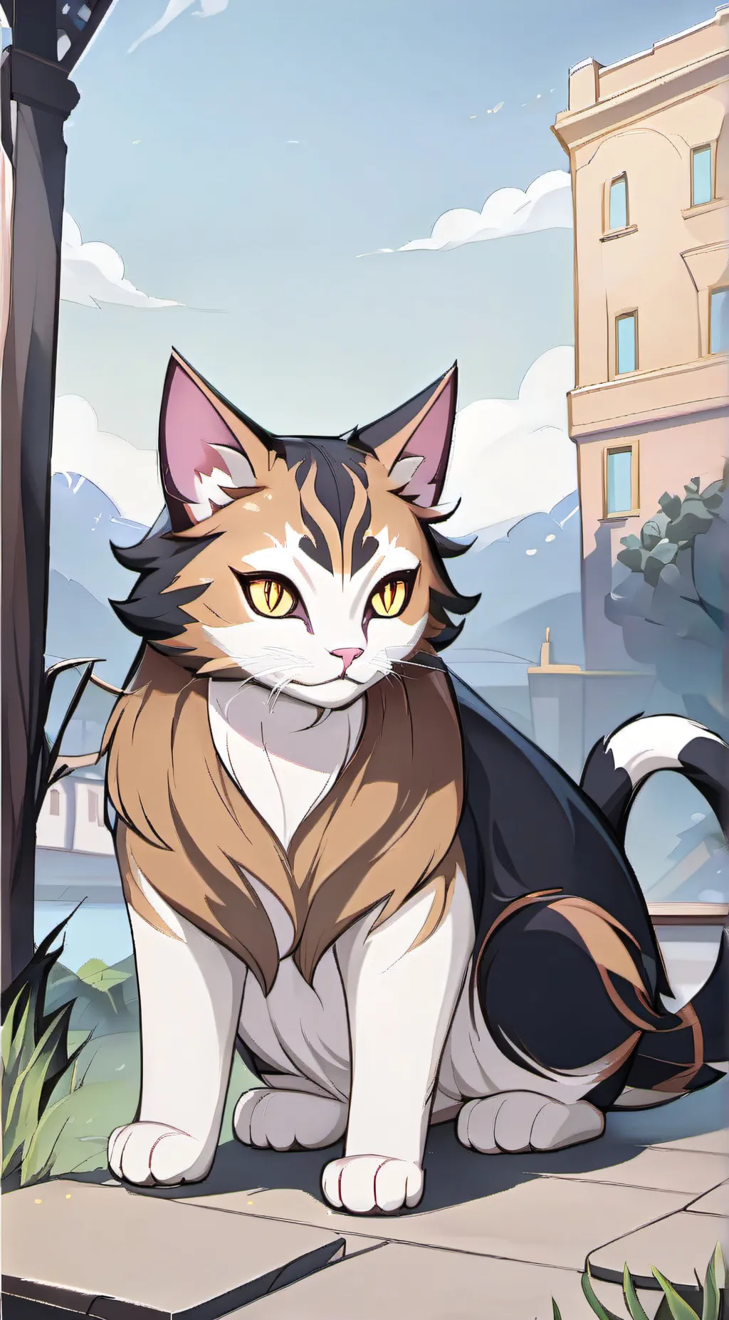 ai character: Tabby background