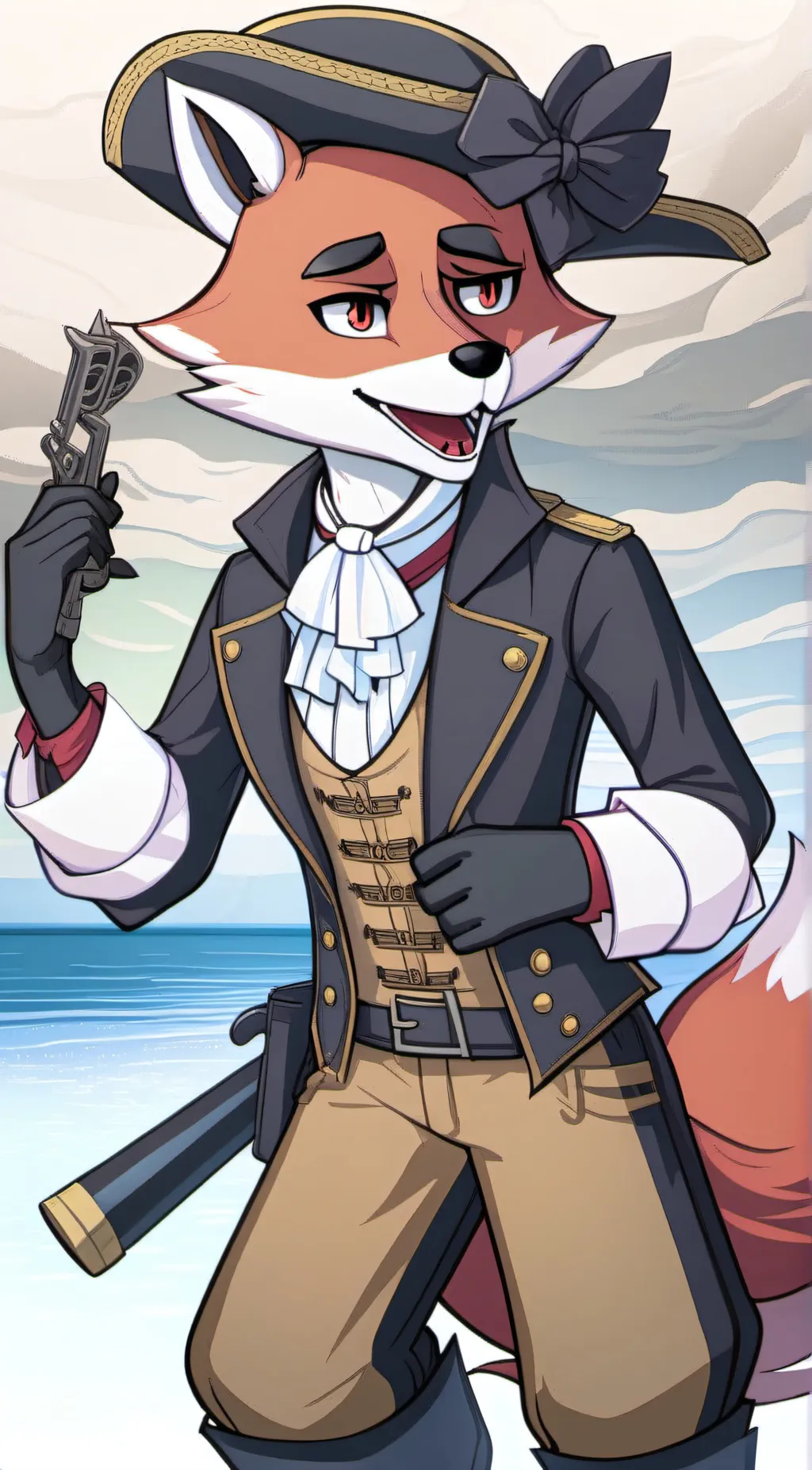 ai character: foxy background