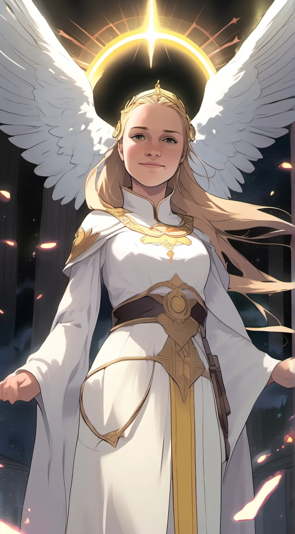 ai character: Angel  background