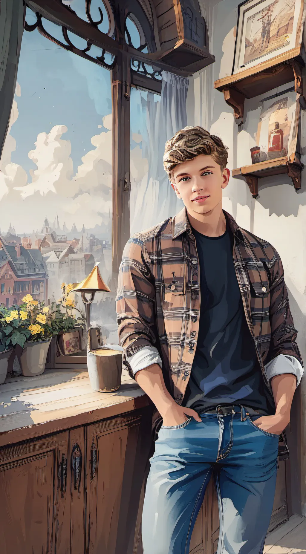 ai character: Alex background