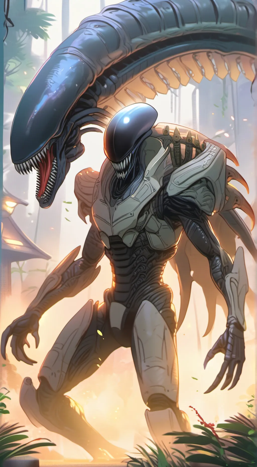 ai character: King Xenomorph  background
