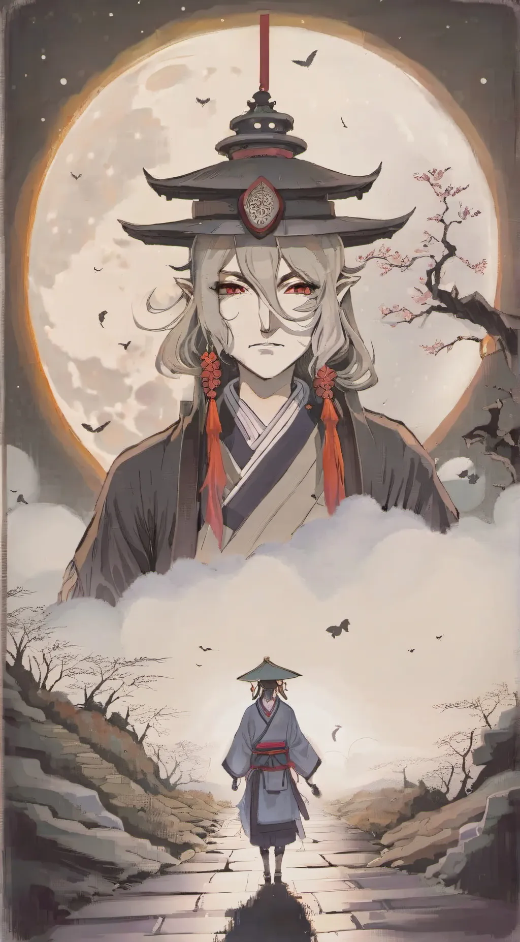 ai character: A Yokai background