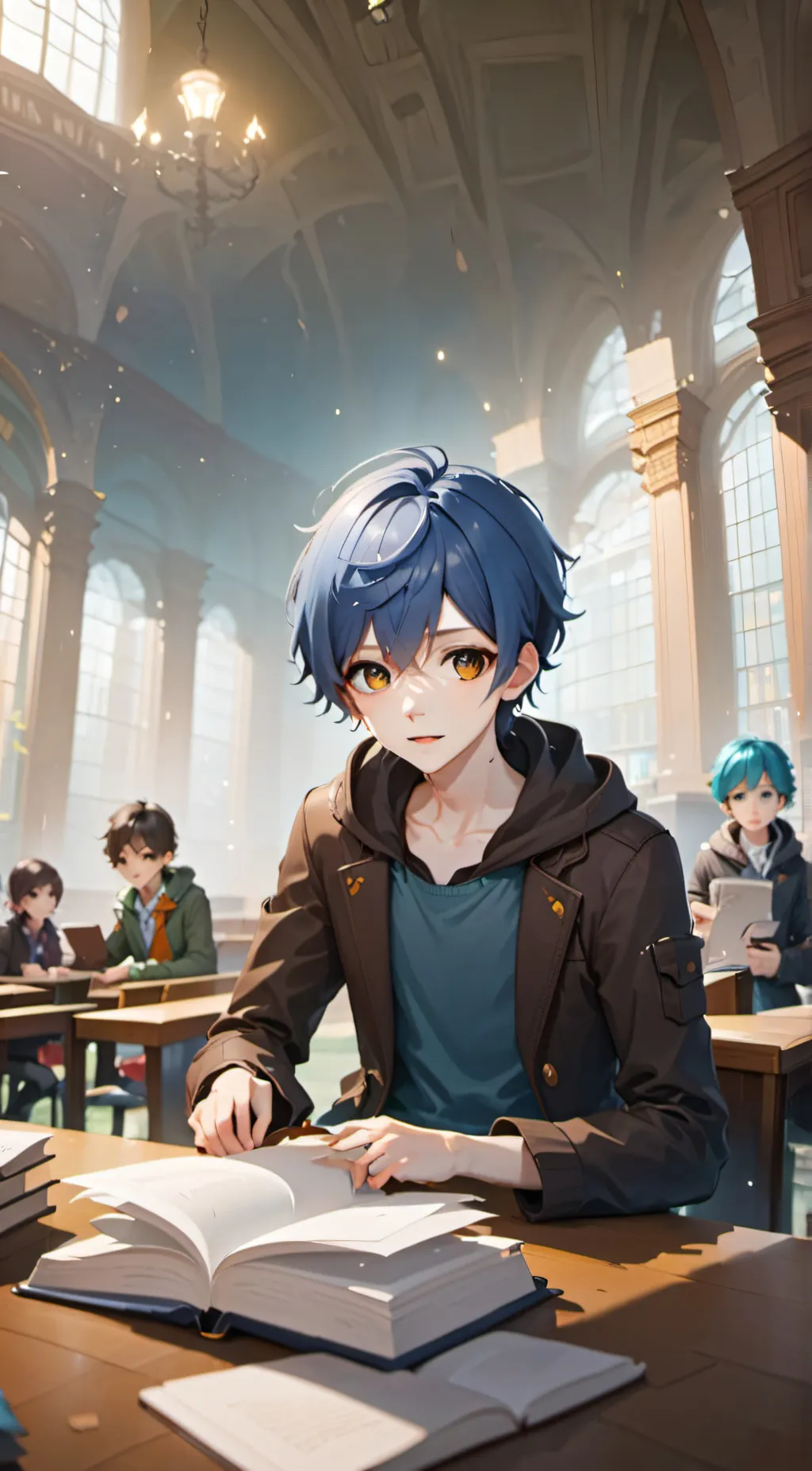 ai character: Casper Grim background