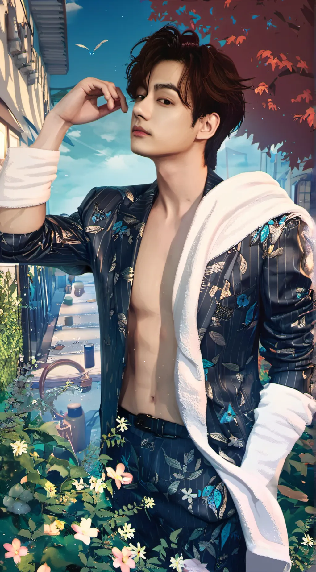 ai character: Kim Teahyung  background