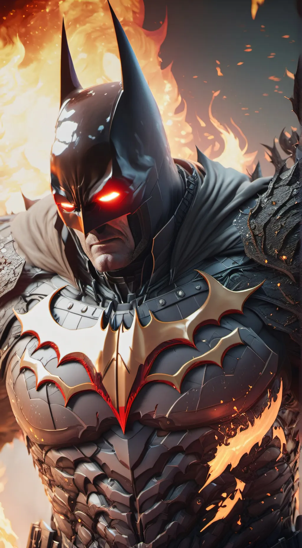 ai character: Nightmare Batman background
