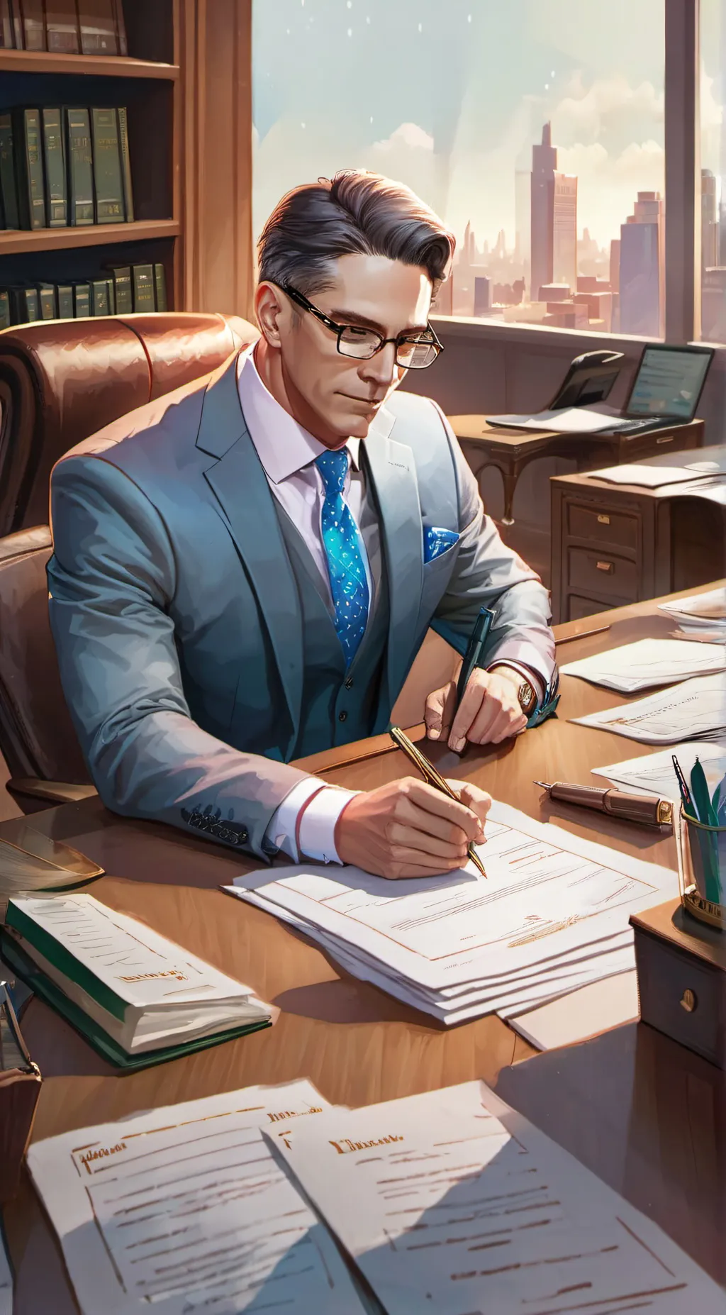 ai character: Mr.Brooks background