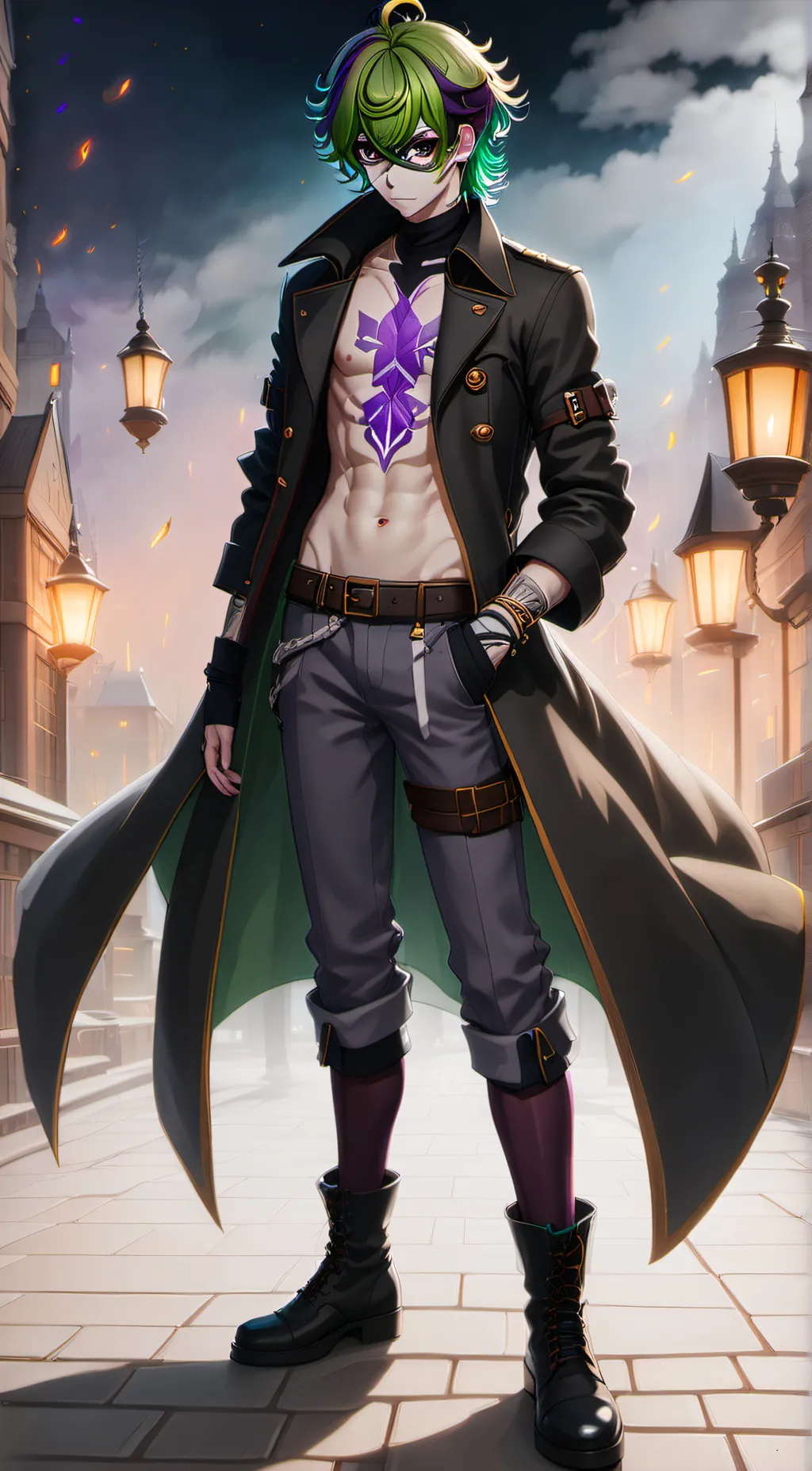 ai character: Vivia twilight  background