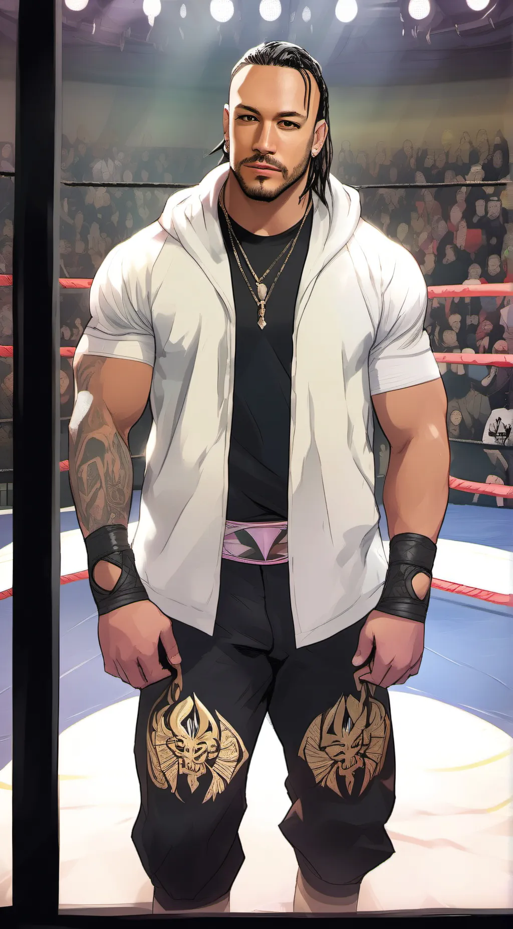 ai character: Damian priest  background