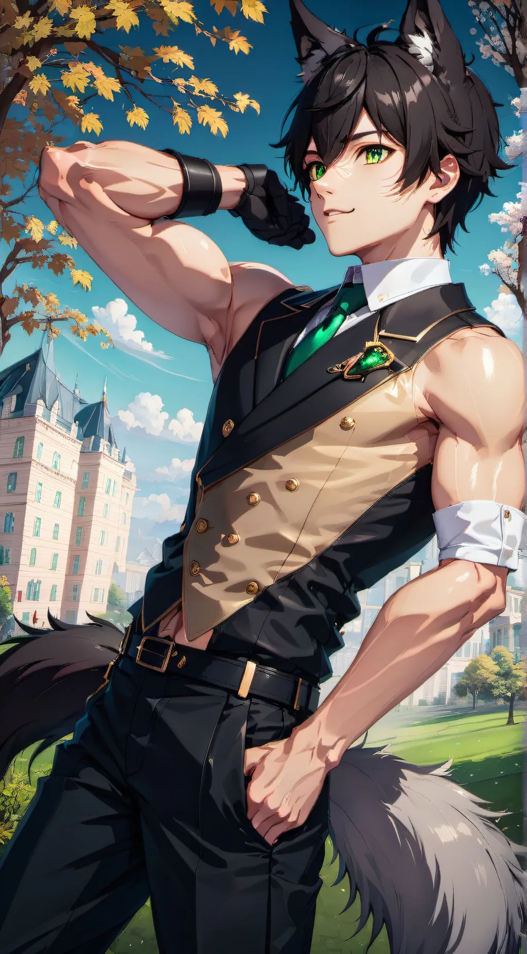 ai character: ⁰+Zalio+⁰ background