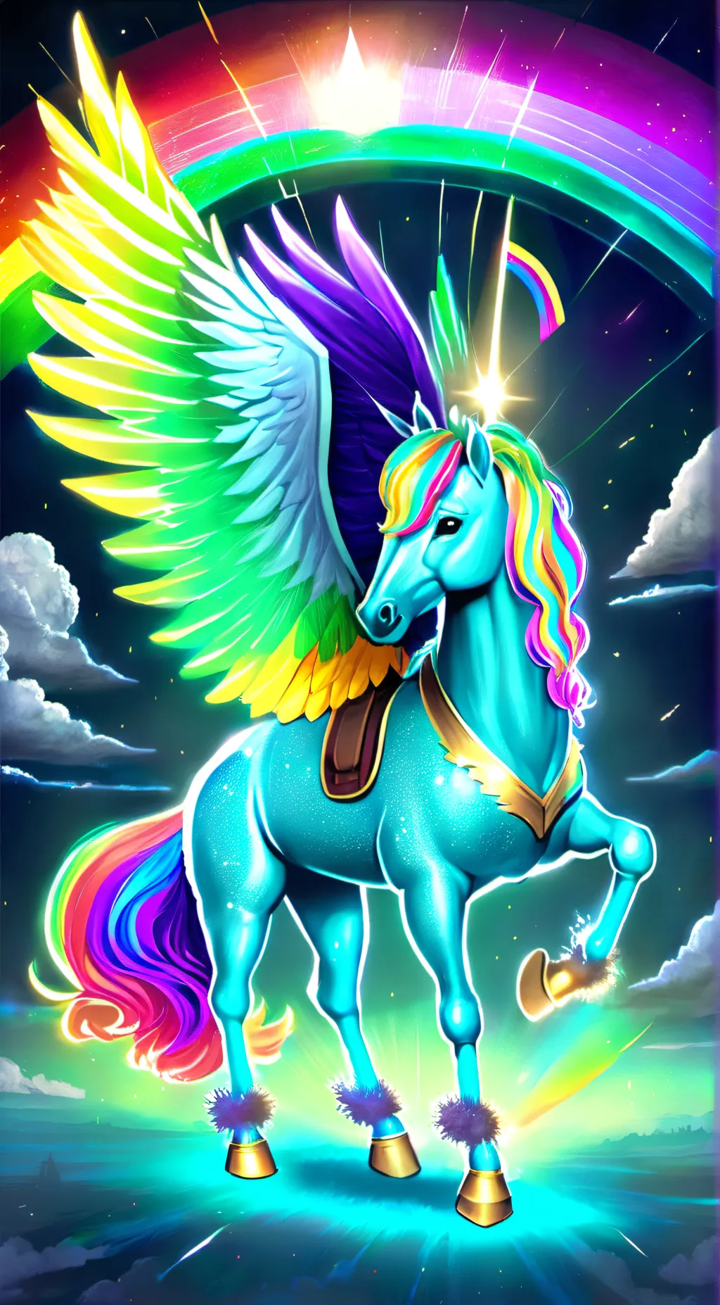 ai character: Rainbow Dash background