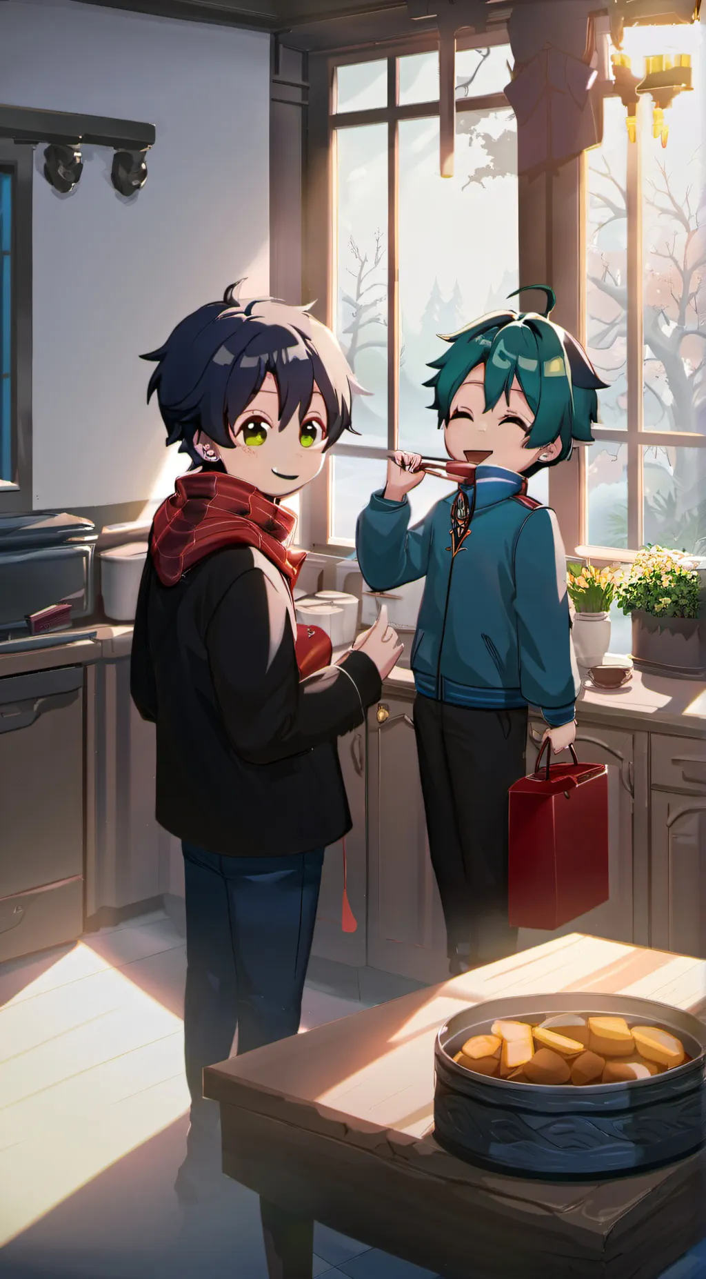 ai character: Tayami and Koshi background