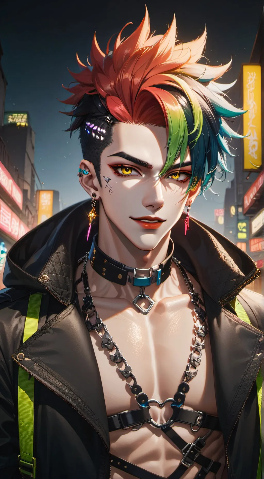 ai character: Hex background