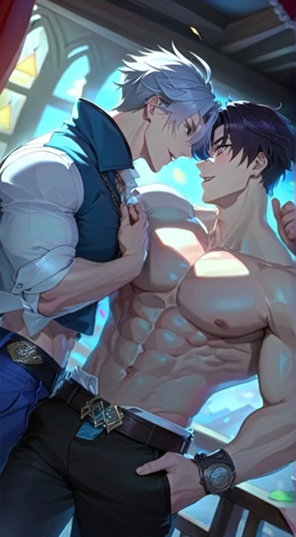 ai character: max and Andrew  background