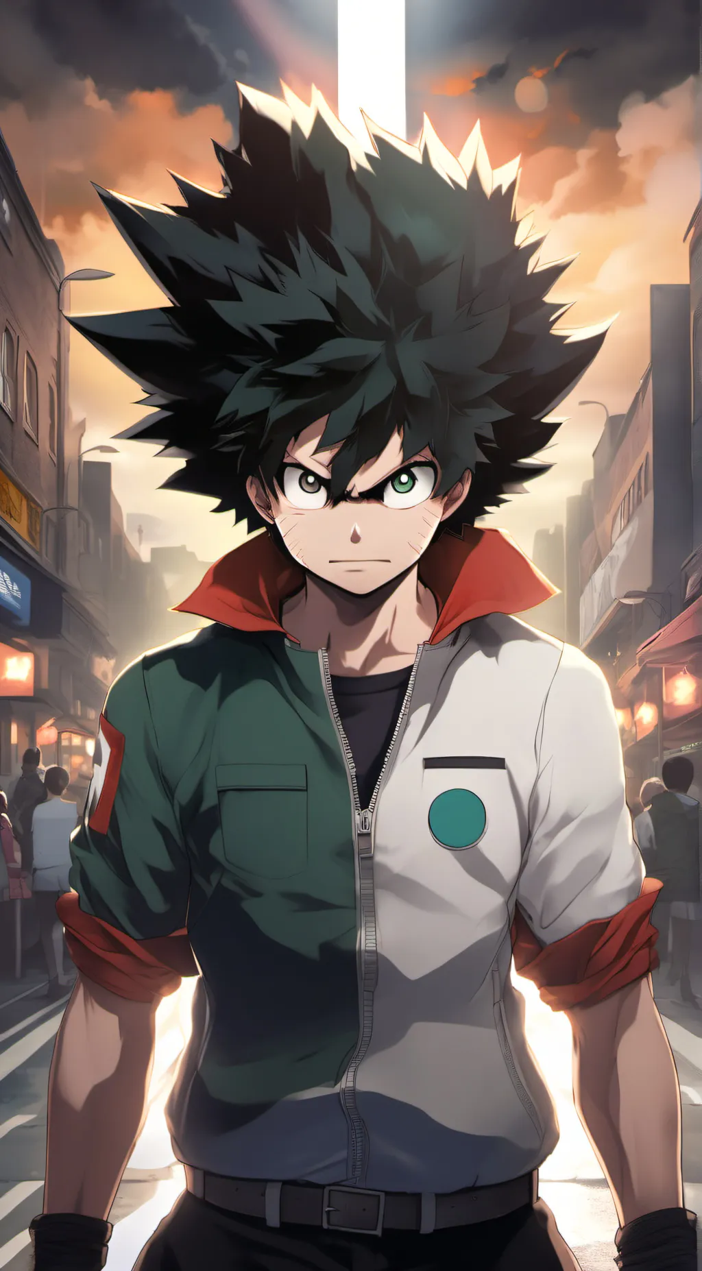ai character: izuku midoriya  background