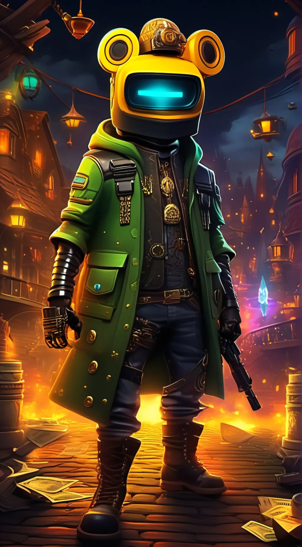 ai character: DxubleG background