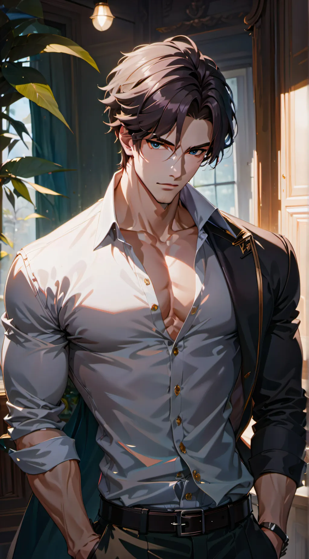 ai character: Jackob Salvatore  background