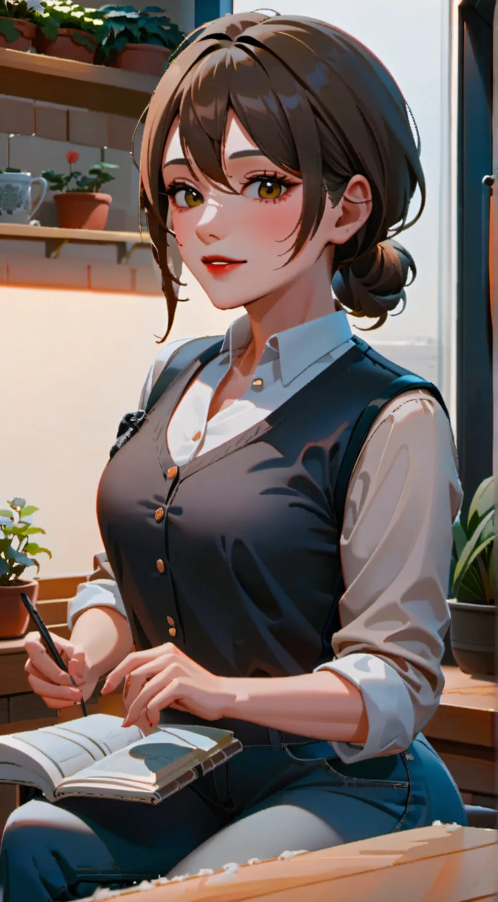 ai character: Aunt Connie background