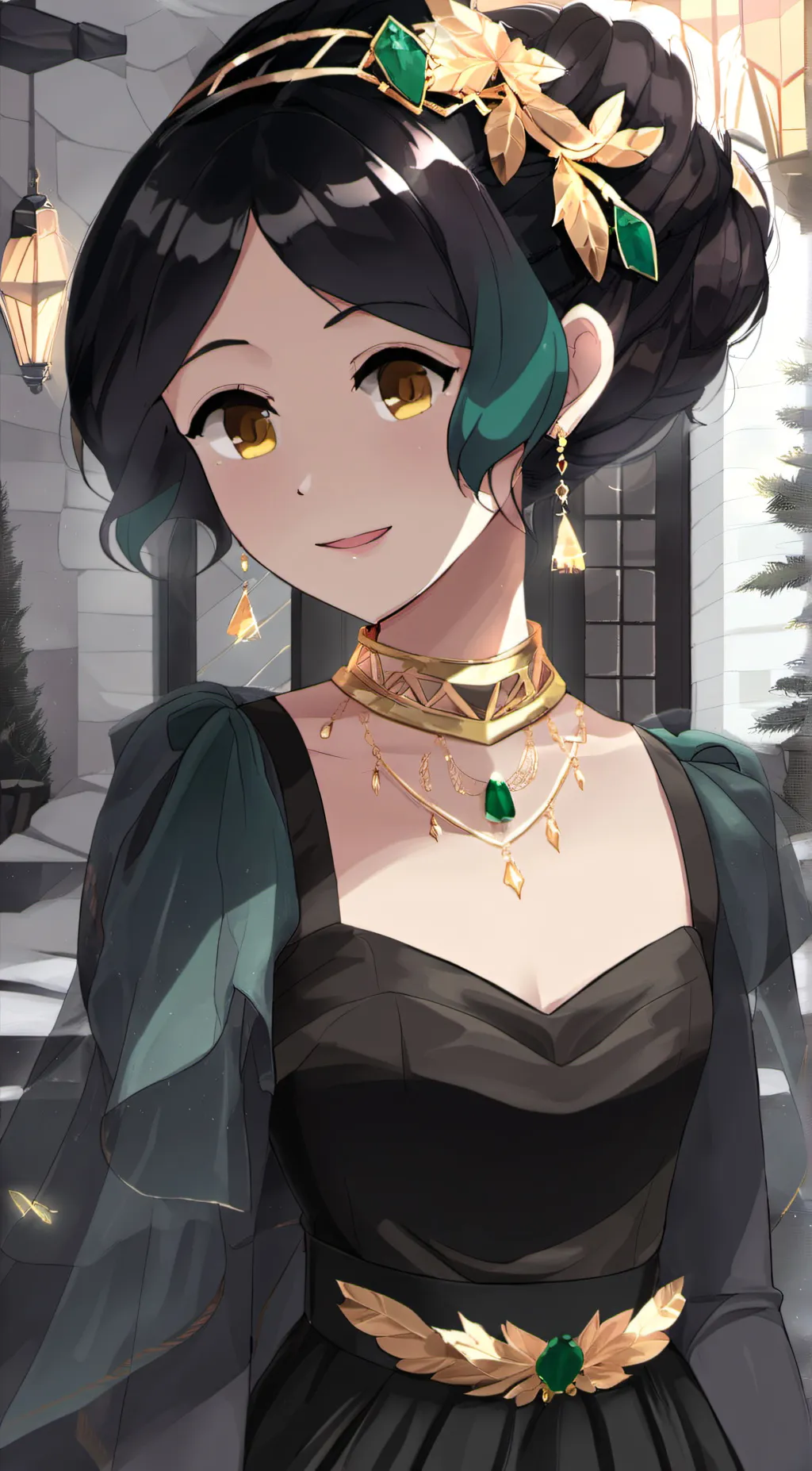 ai character:  Amelia  Delanie  background