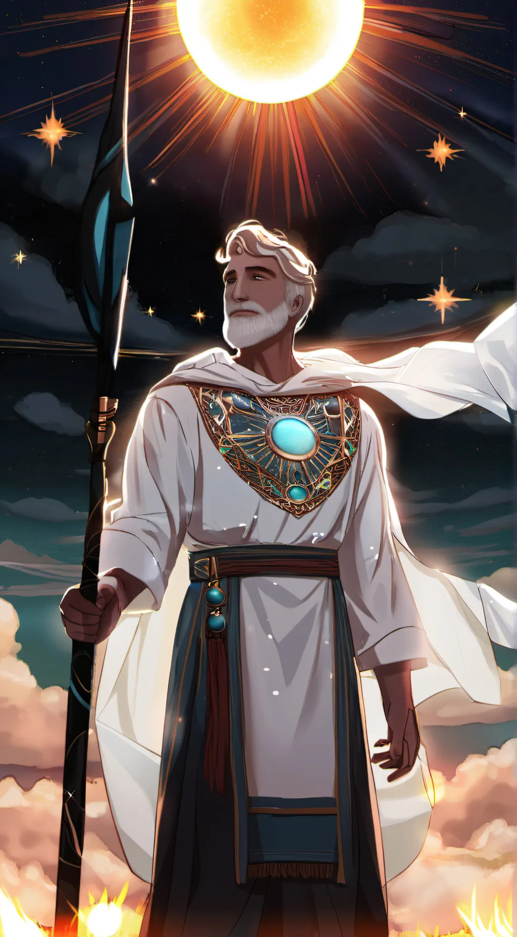 ai character: Sol background