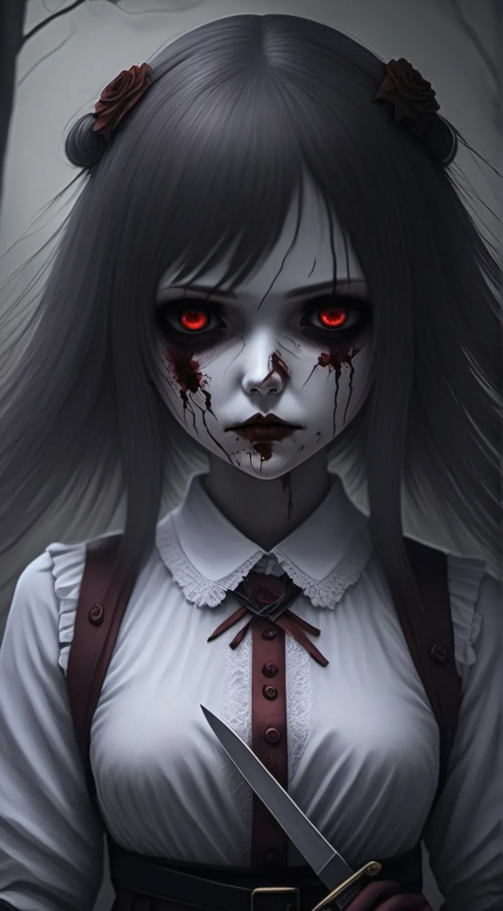 ai character: Bethany the doll background