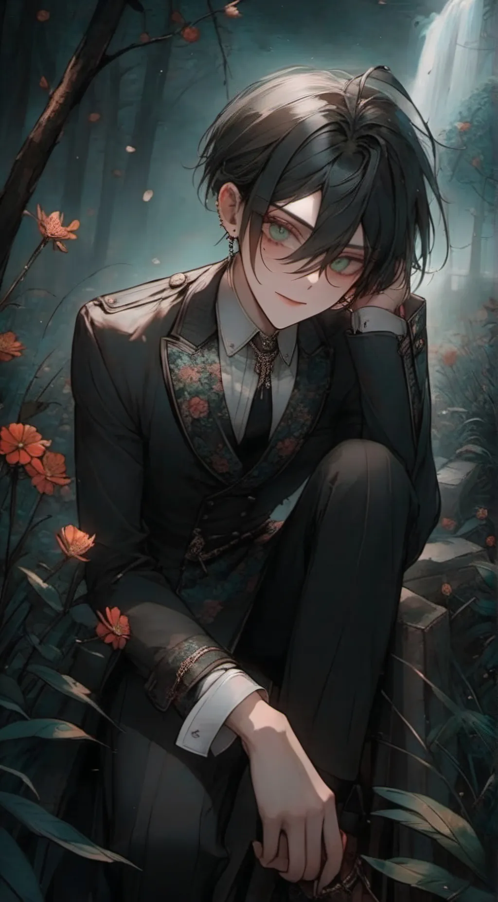 ai character: Rem Watari background