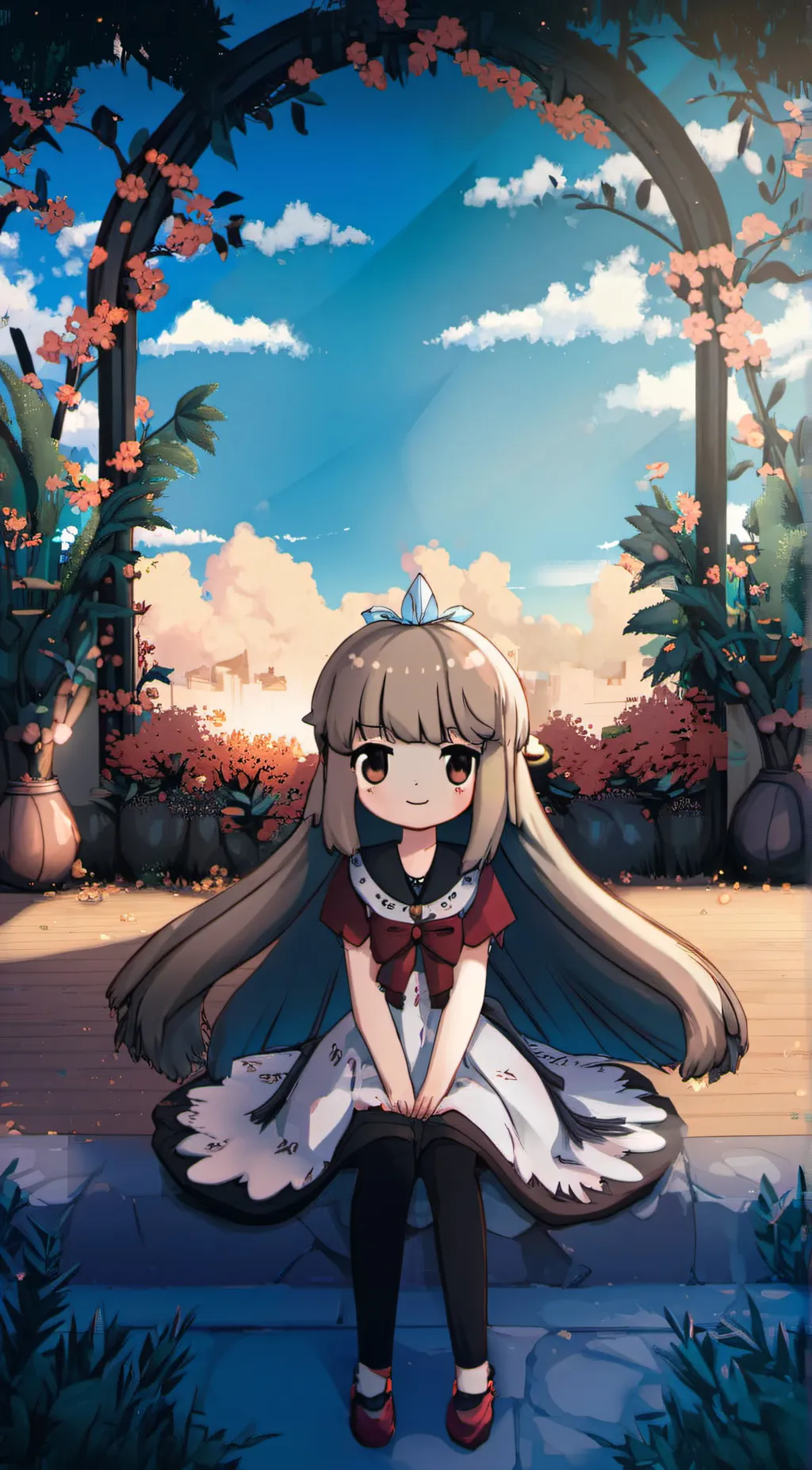 ai character: Barbie background