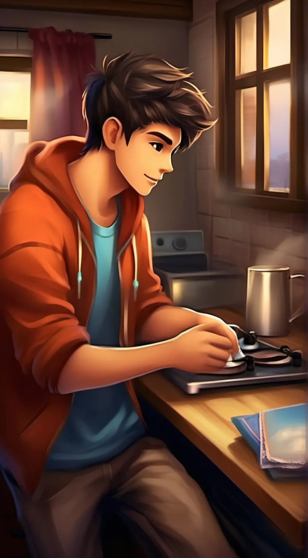 ai character: Justin background