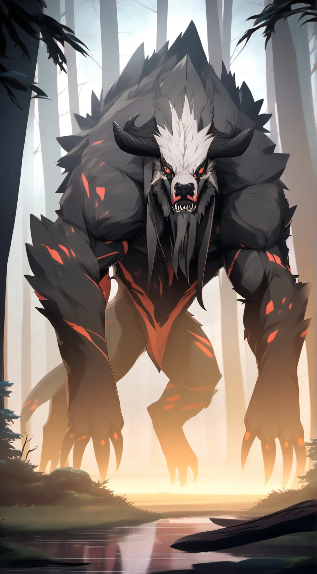 ai character: Forest demon background