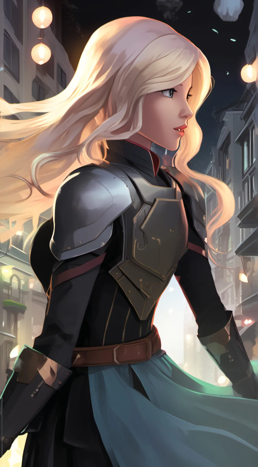 ai character: Lady Alexa background