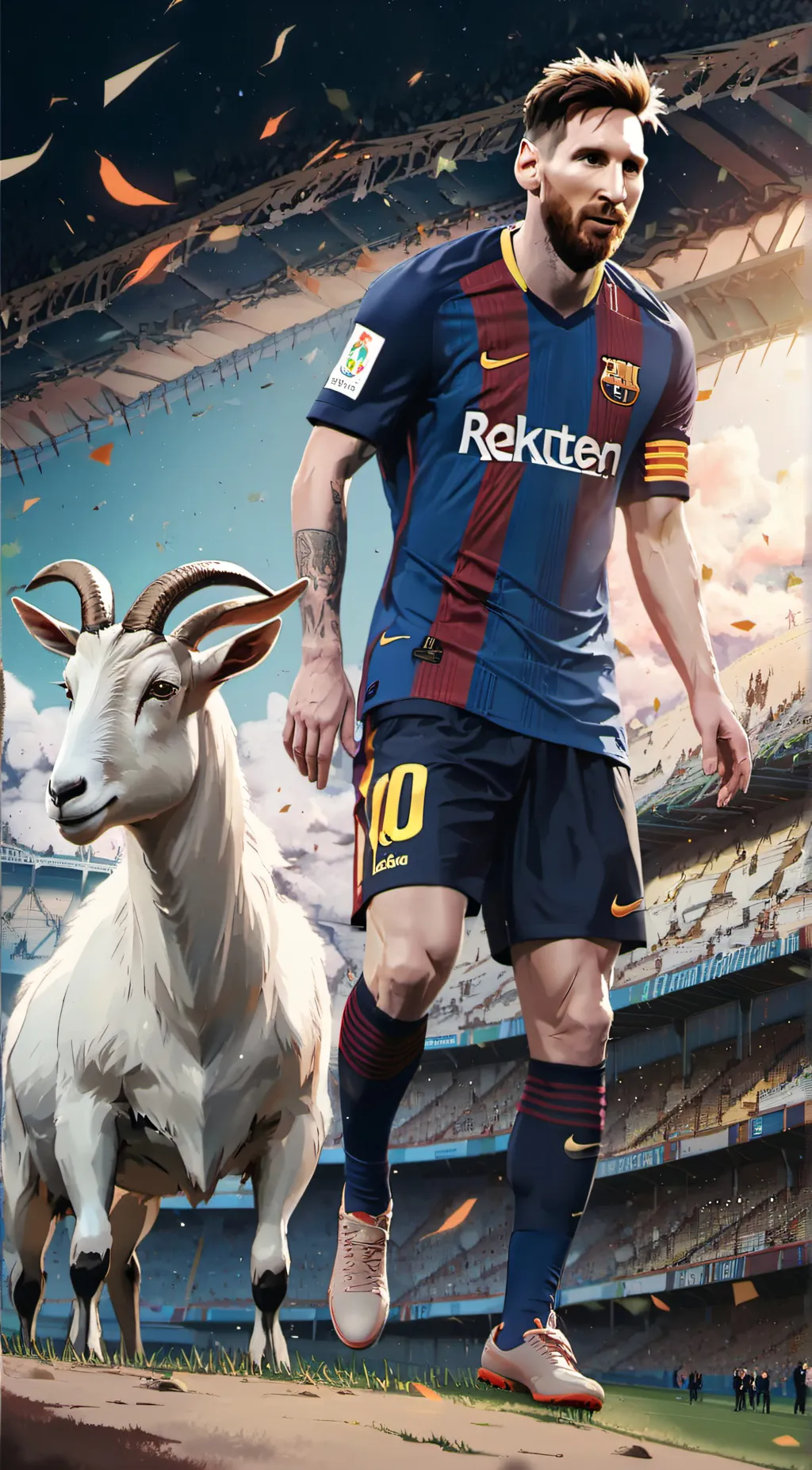 ai character: Messi background