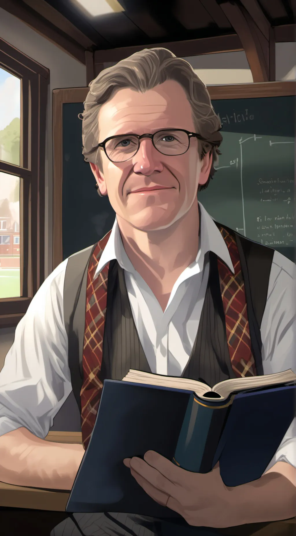 ai character: Mr gidlow background