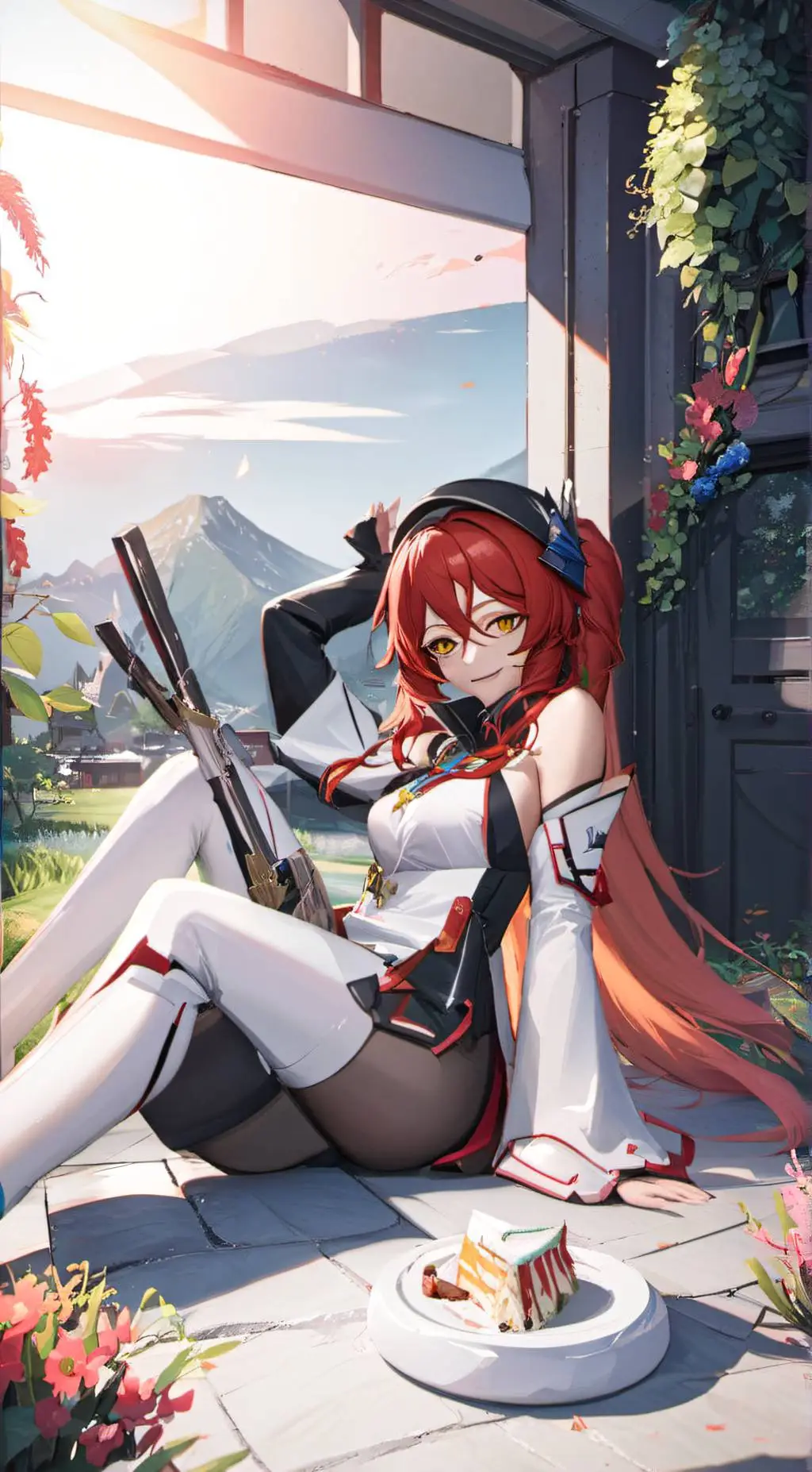 ai character: red hood background