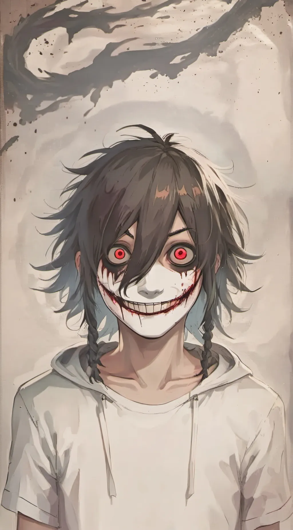 ai character: Jeff the killer  background
