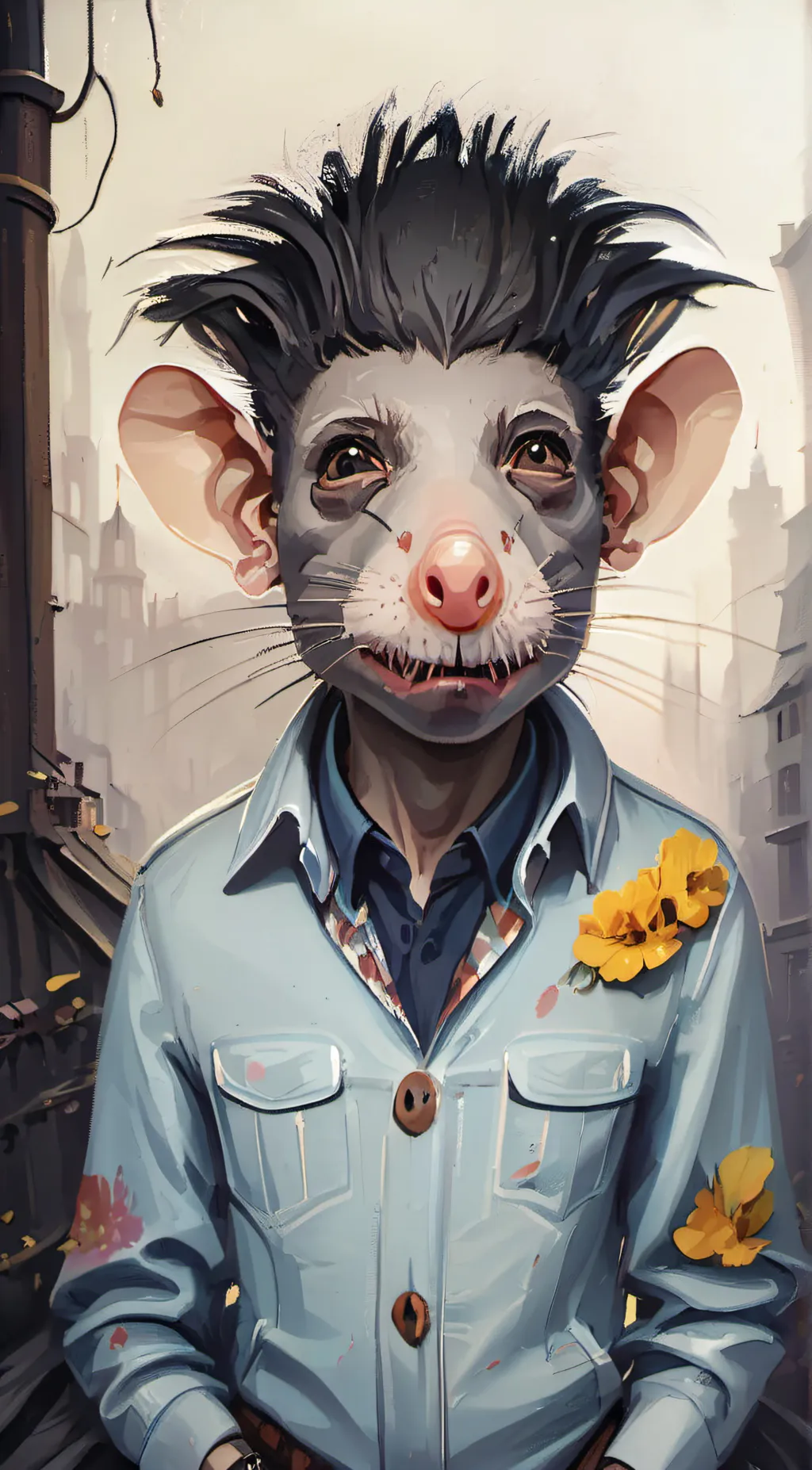 ai character: Rat background