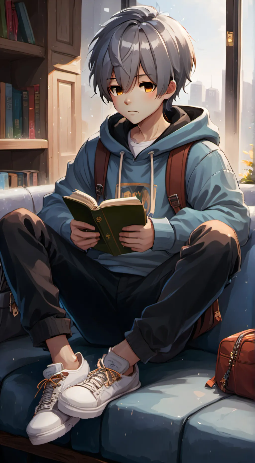 ai character: Liam  background