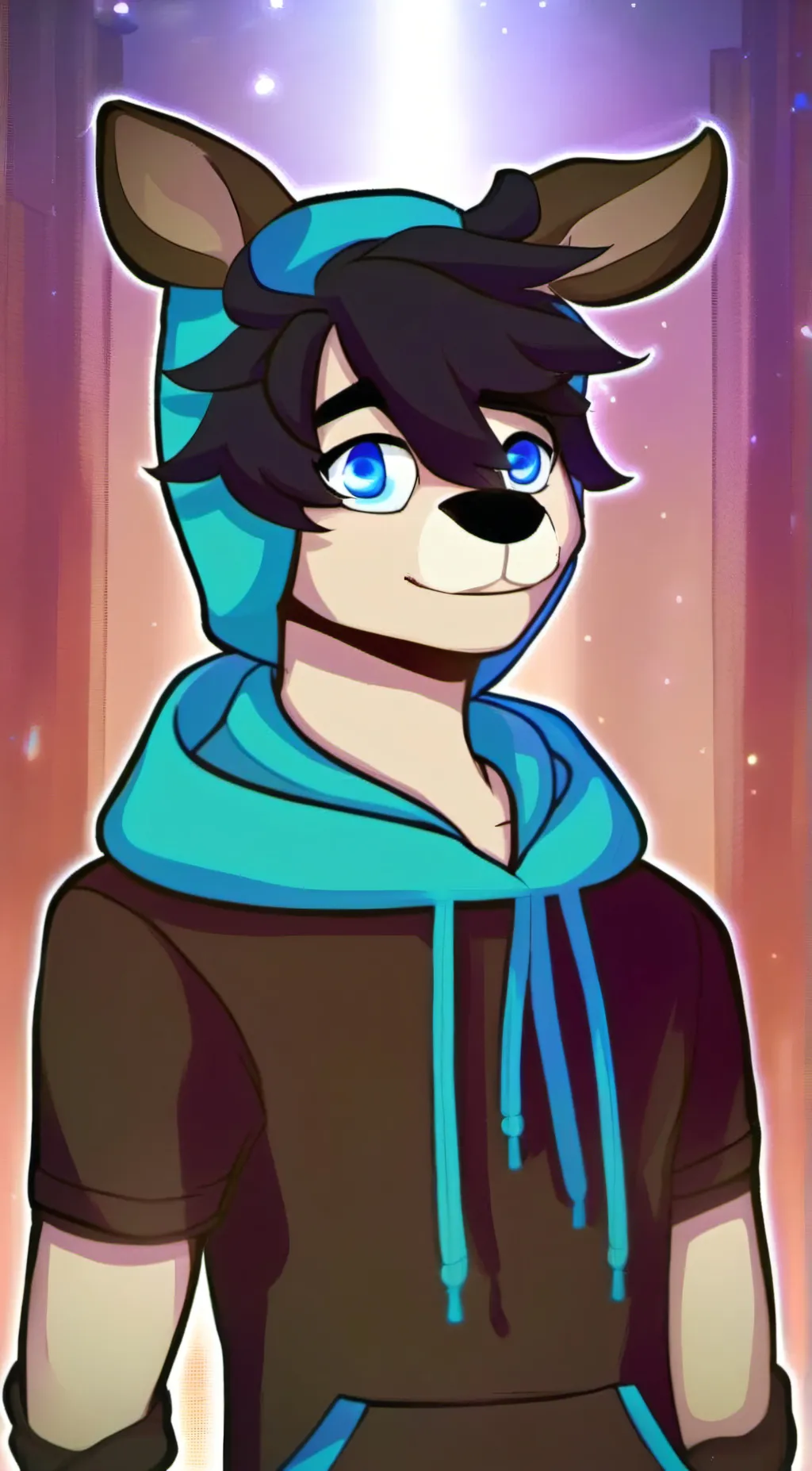 ai character: frost fox background