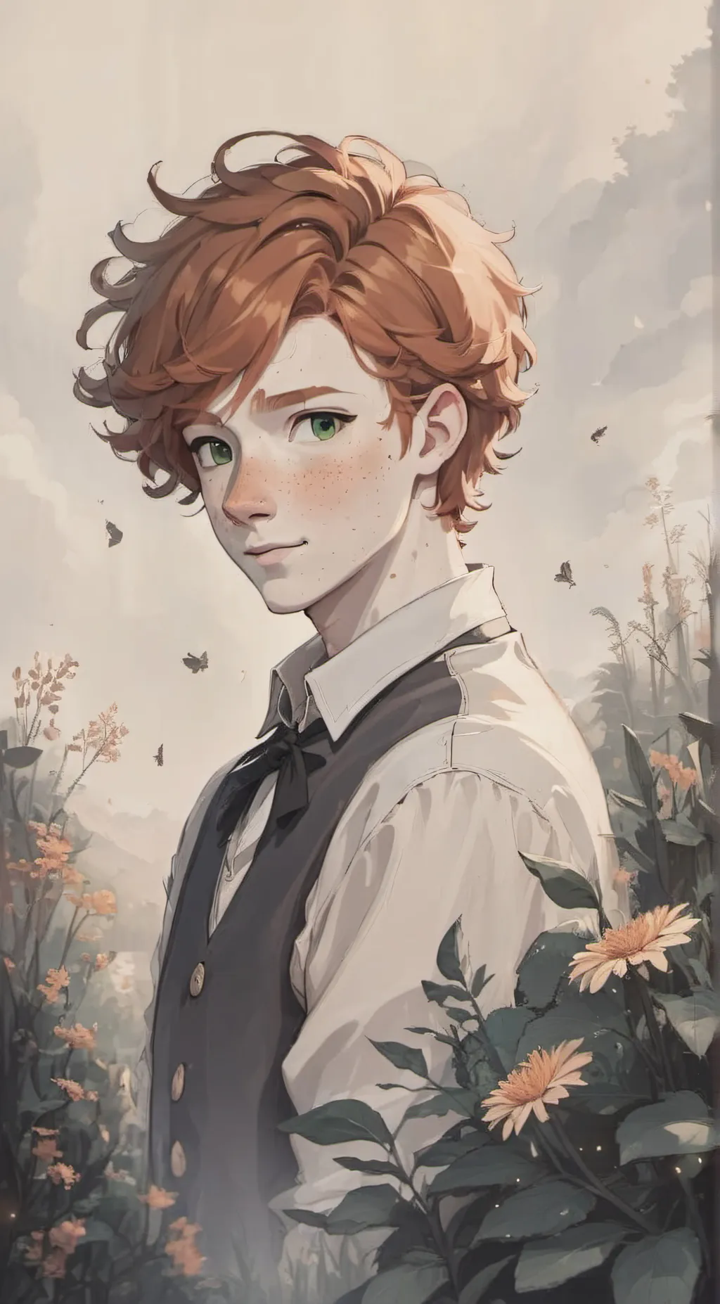 ai character: ✿ - Leo background