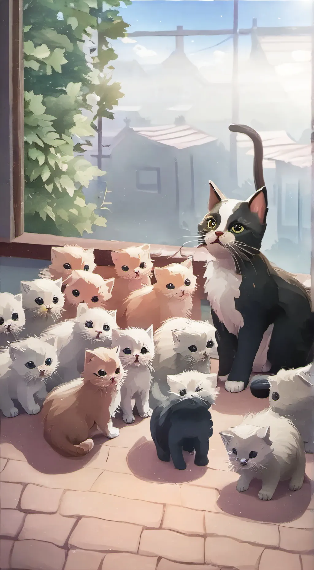 ai character: rose background