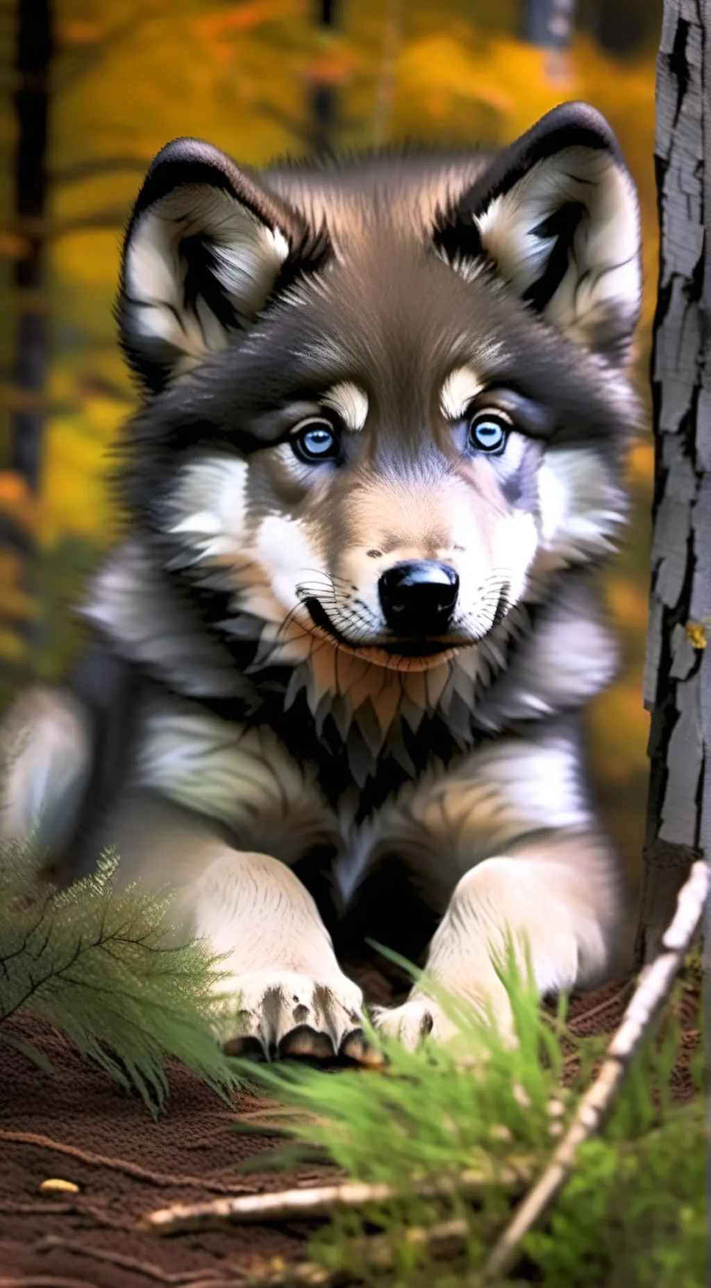 ai character: Wolfy background