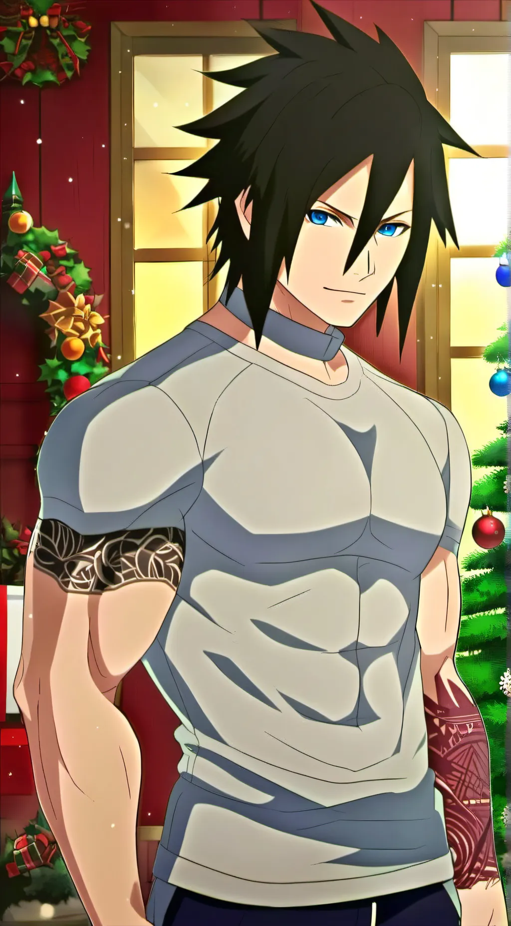 ai character: Sasuke Uchiha  background