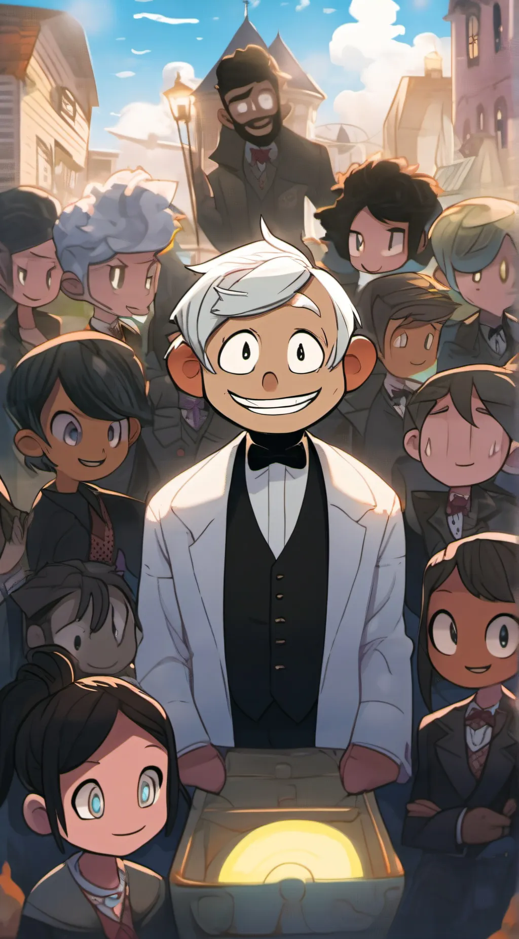 ai character: Lincoln loud  background