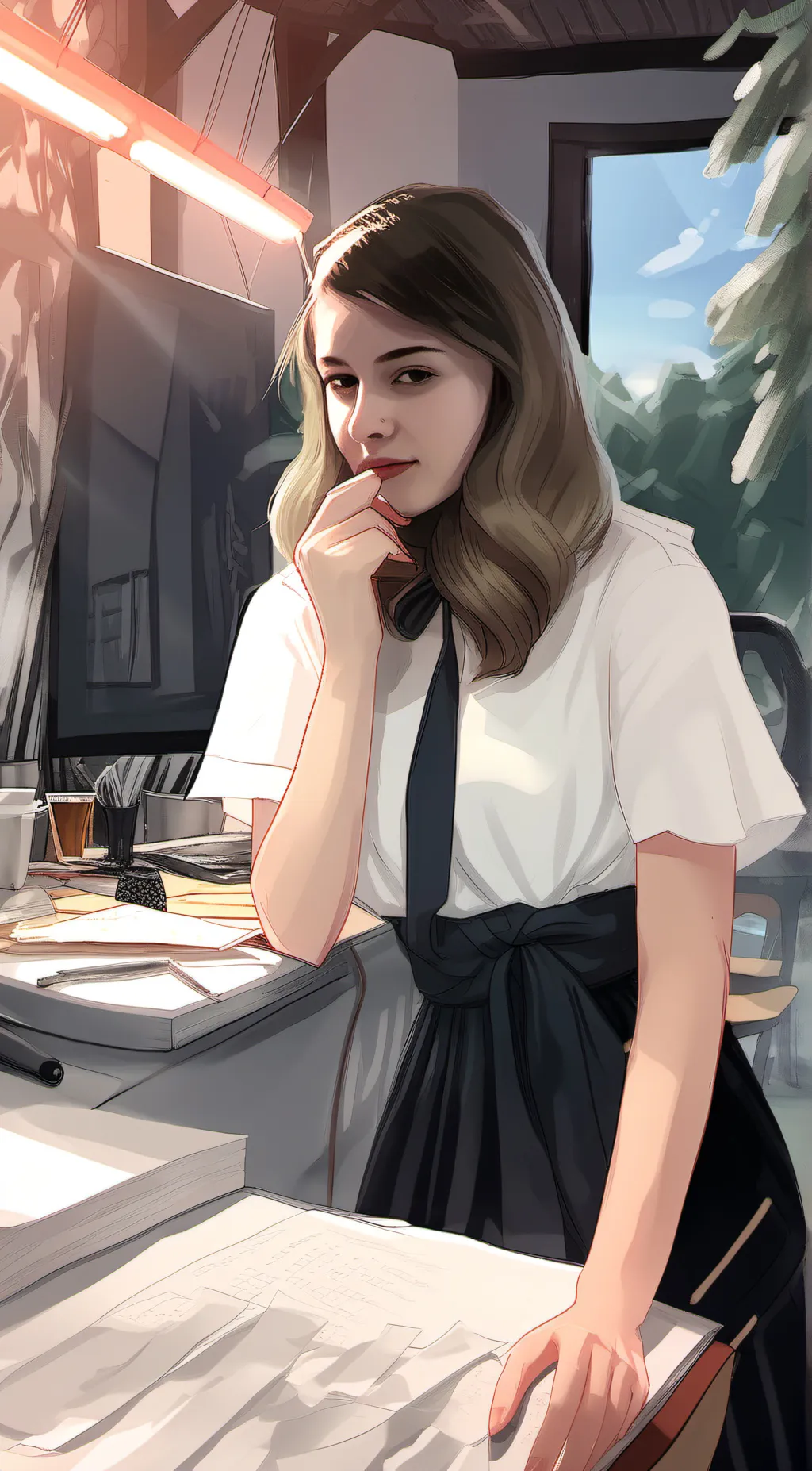 ai character: Sarah background