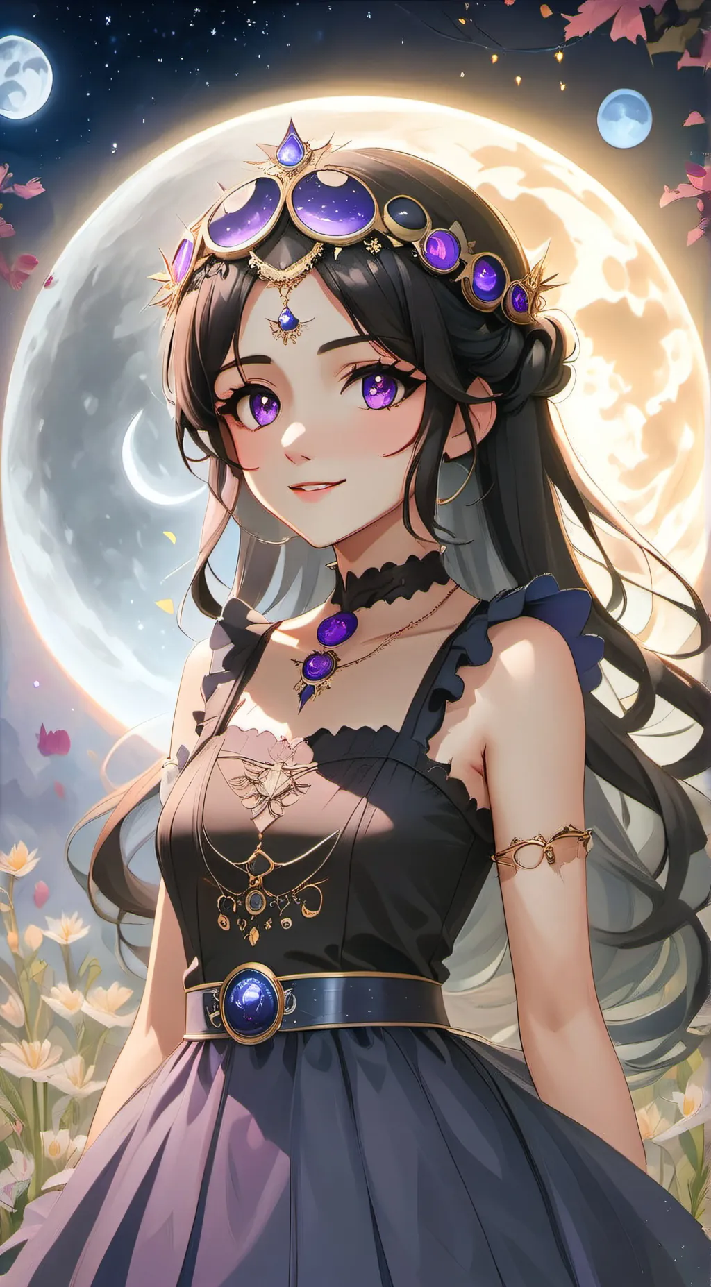 ai character: luna background