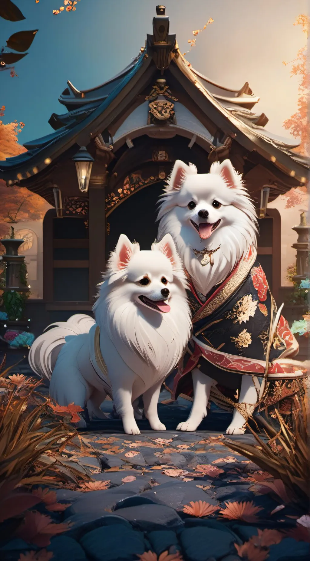 ai character: Pixie and Teddy background